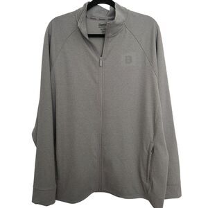Bench Urbanwear Mens Full Front Zip Lightweight Jacket Gray Pockets XL NWOT